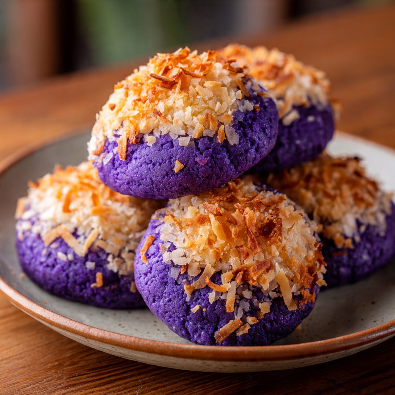 Irresistible Coconut Ube Besito Cookies