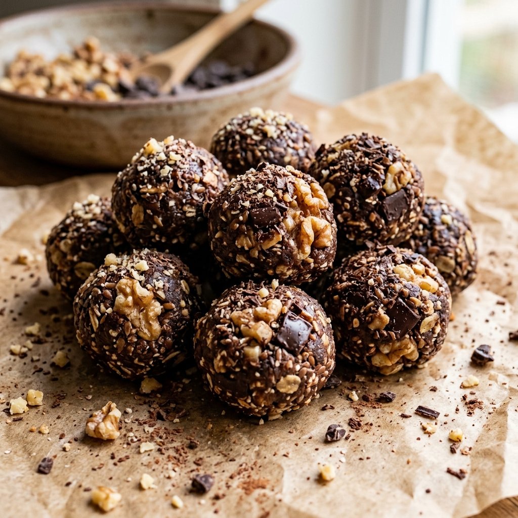 Walnut & Dark Chocolate Energy Balls