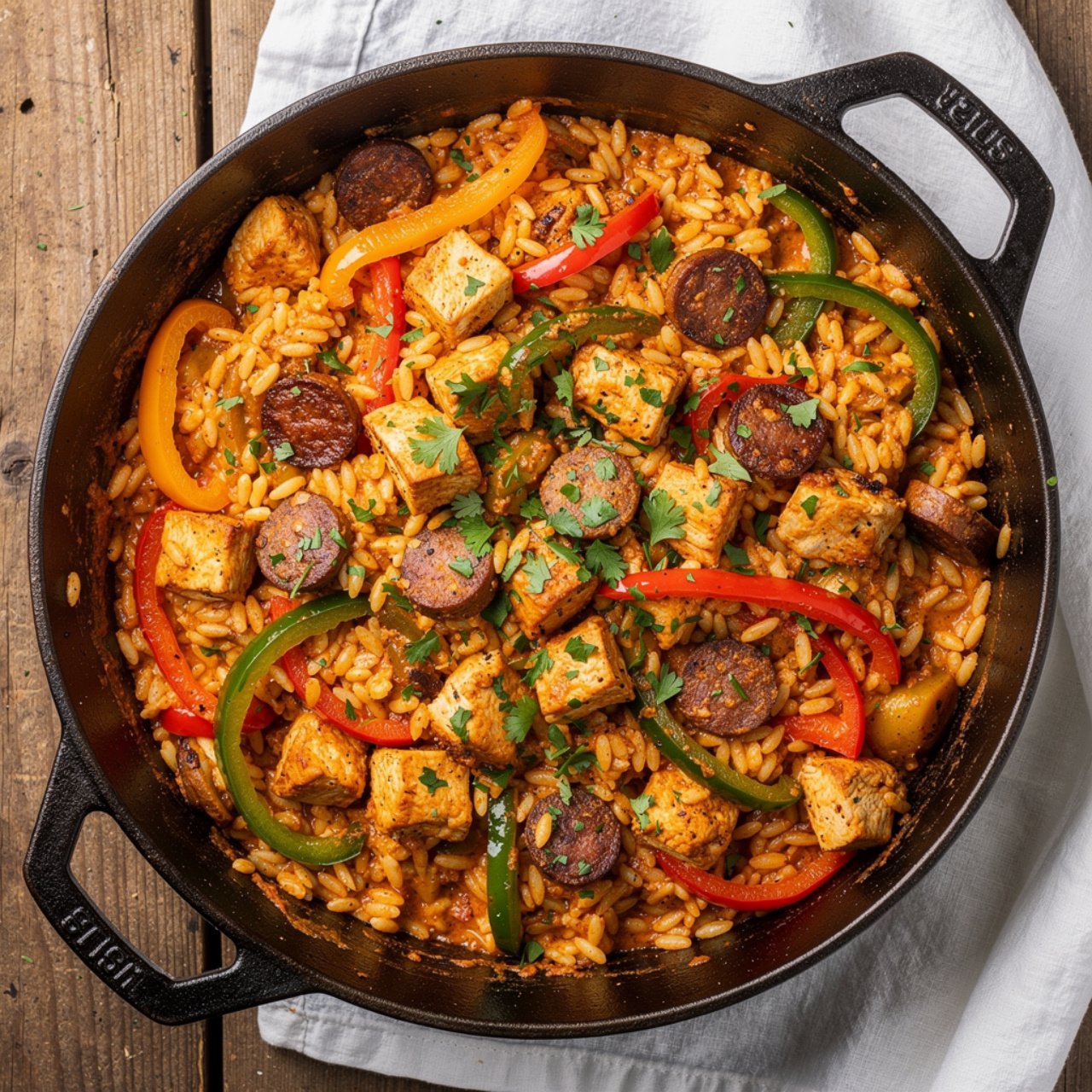 One Pot Cajun Orzo
